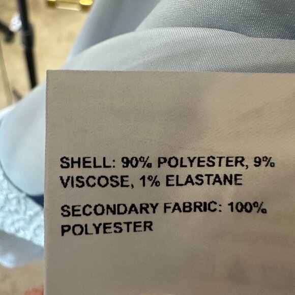 NWOT CIDER Womens Jacquard Floral Pearl Straps Mini Dress in Light Blue Size XS - Picture 7 of 10